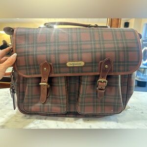 Vintage Ralph Lauren Plaid Brown Bag